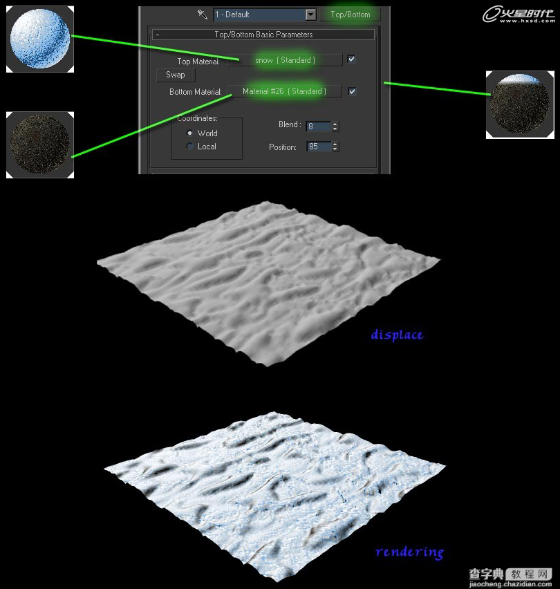 3DSMAX制作真实的雪材质图文教程6