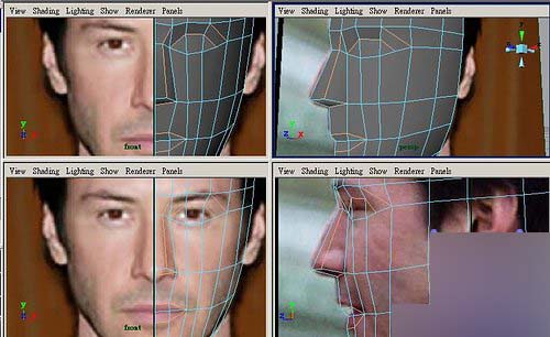 Maya制作人物头部polygon建模6