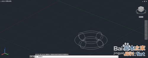 CAD如何绘制一个立体圆环?6