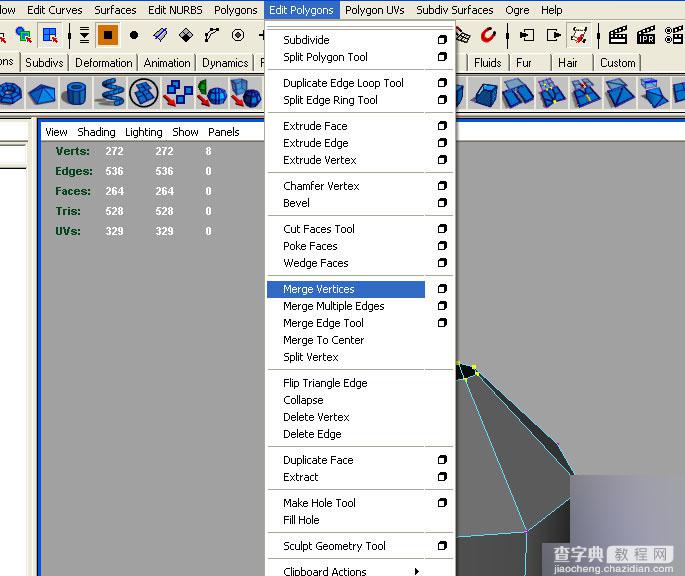 MAYA制作棕榈树的建模13