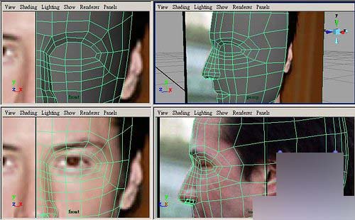 Maya制作人物头部polygon建模12