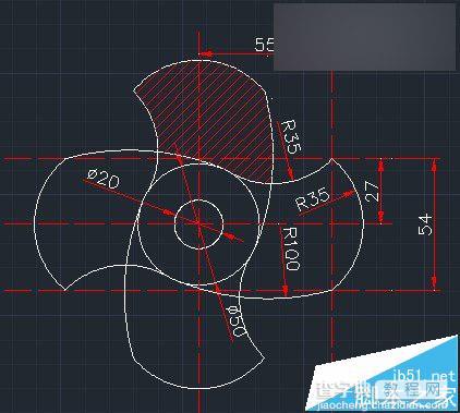 AUTOCAD绘制风扇扇叶教程9