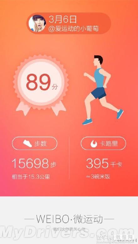 【组图】apple watch版微博截图曝光：变身为一款计步排行APP5