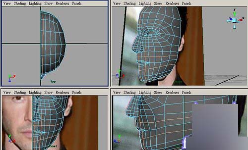 Maya制作人物头部polygon建模18