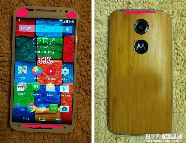 竹制背壳Moto X+1清晰照泄露 Logo实为电源键1