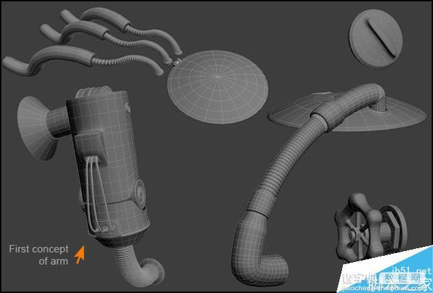 3DSMAX制作一个抽象的热水器机器7