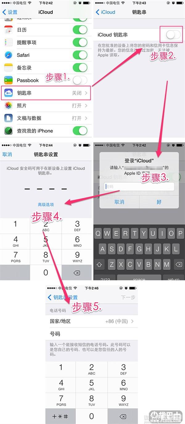 什么是iCloud钥匙串 怎么开启和使用iPhone的iCloud钥匙串1