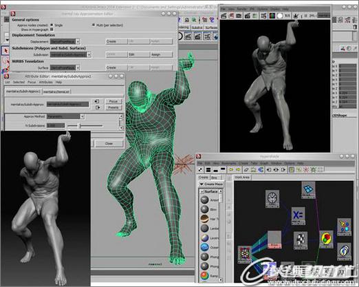 Maya结合Zbrush打造托起骏马的一个钢铁男人角色24