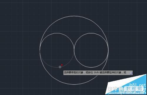 CAD中怎么画太极图形?cad中黑白太极的绘制方法13