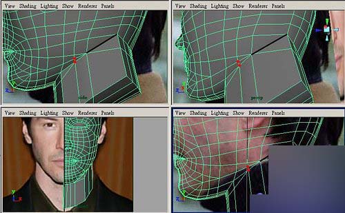 Maya制作人物头部polygon建模34