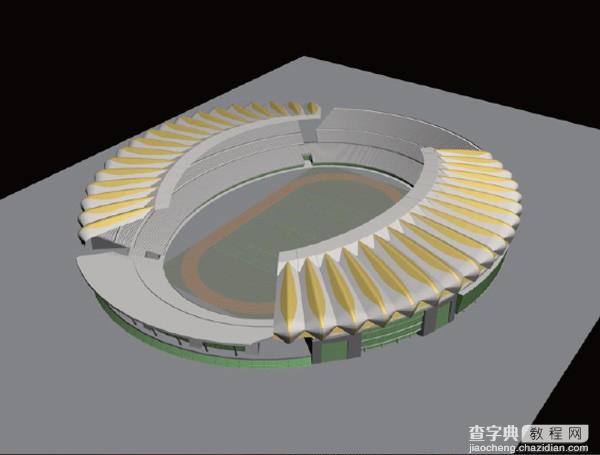 3ds MaX创建大型体育场馆建模图文教程1