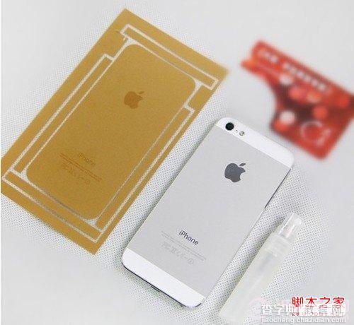 土豪金iPhone5S贴纸贴膜怎么用 如何用金色贴纸来改装自己的iPhone52