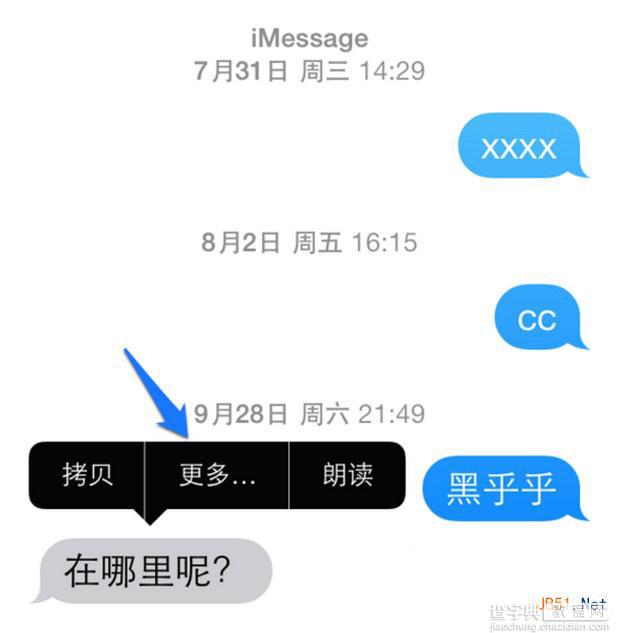 苹果ios8如何转发短信? 苹果ios8转发短信方法1