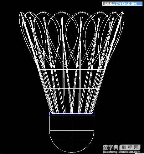 AutoCAD三维建模教程：制作逼真的立体羽毛球18