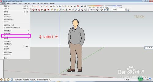 CAD导入Sketchup建模基本详细步骤19