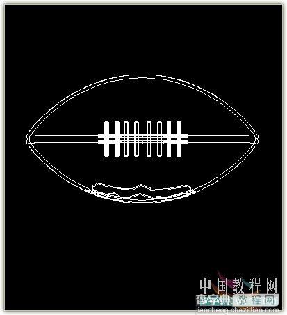 AutoCAD教程：绘制逼真的橄榄球两种方法介绍18
