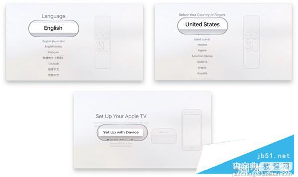 Apple TV 4怎么初始化设定？苹果Apple TV 4开机设置教程1