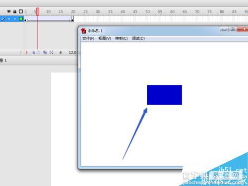 利用flash简单制作平移动画效果图6