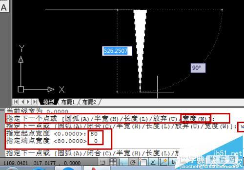 cad中弯曲箭头和直线箭头怎么绘制修改?5