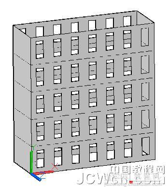 AutoCAD 2011新功能教程：利用曲面命令创建楼房5