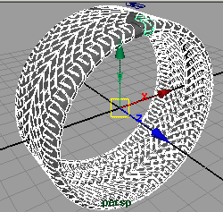 Maya Nurbs 建模命令制作汽车轮胎18