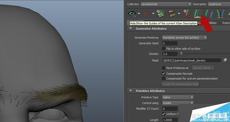利用maya的xGen制作逼真的毛发思路解析13