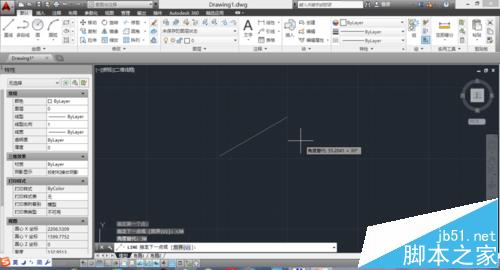 CAD怎么画一定角度的线段?3