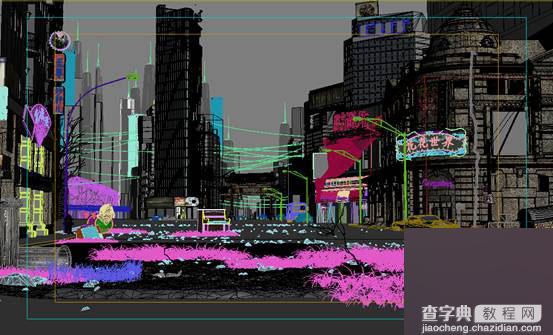 3DMAX打造荒凉败落的城市建模教程2