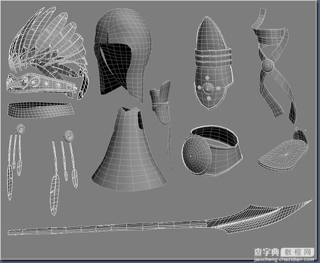 3DSMAX制作可爱的卡通印第安人角色8