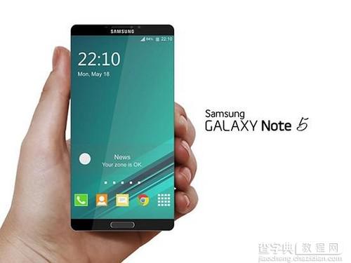 三星Note 5酷帅渲染图赏：无边框设计1