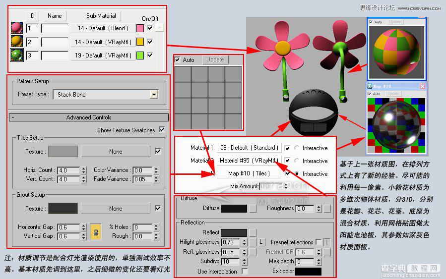 3D MAX实例教程：制作漂亮逼真的盆景花朵6