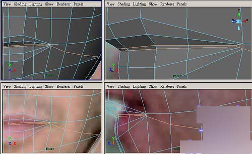 Maya制作人物头部polygon建模19