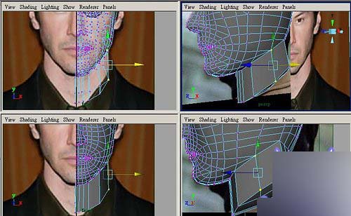 Maya制作人物头部polygon建模32