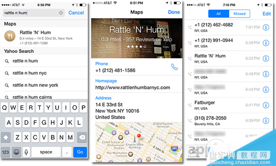 iOS8 Beta5高级新技能 地图中的兴趣地点信息可直接导入最近通话记录1