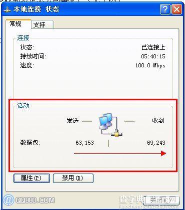 查看本地连接状态时发现数据包发送少收到多是怎么回事1