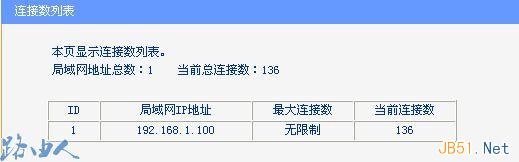 路由器中的连接数限制功能的作用介绍4