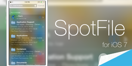 秒杀iFile ！iOS7越狱插件SpotFile可搜索到系统文件（功能介绍）1