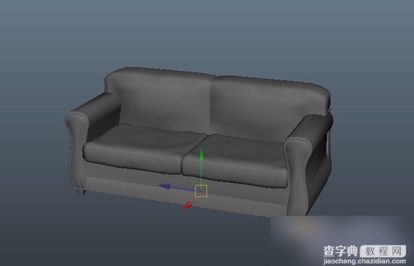 教你用MAYA制作一个粘满污垢效果的沙发4