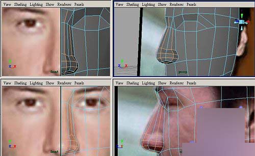 Maya制作人物头部polygon建模7