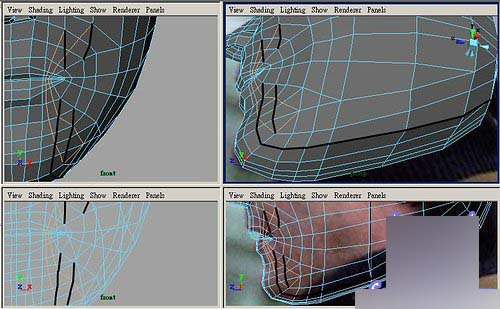 Maya制作人物头部polygon建模26