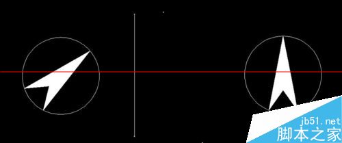 cad中对齐命令怎么用？cad使用对齐命令制作指北针的详细教程2