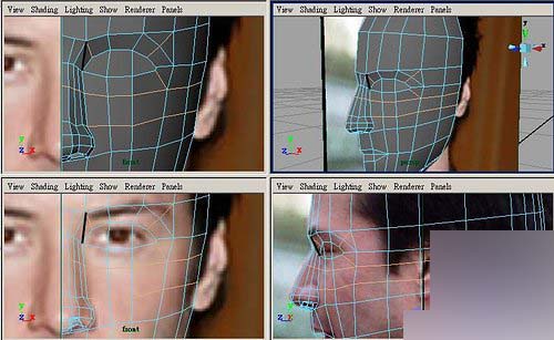 Maya制作人物头部polygon建模9