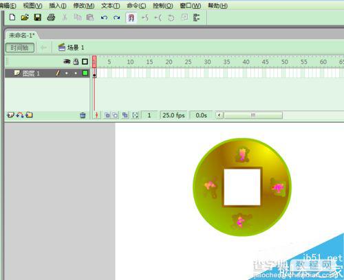 FLASH利用补间动画绘制财源滚滚8