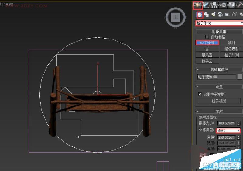 3DMAX中利用粒子流制作橱窗中的积雪效果图7