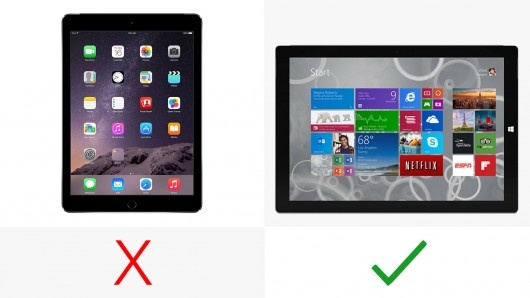 iPad Air 2和Surface Pro 3规格参数对比11