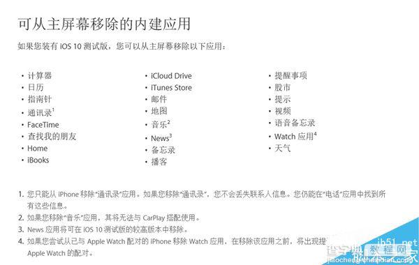 升级iOS10后这23款iPhone内置应用都能删除(附删除和恢复方法)2