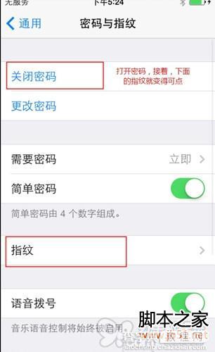 设置使用苹果iPhone5S指纹解锁功能的详细方法2