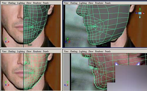 Maya制作人物头部polygon建模23