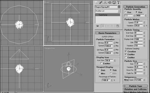 3D Studio MAX制作粒子系统之礼花1