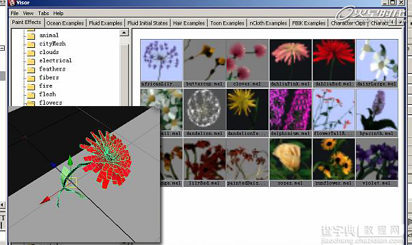 MAYA制作植物花草随机生长动画教程13